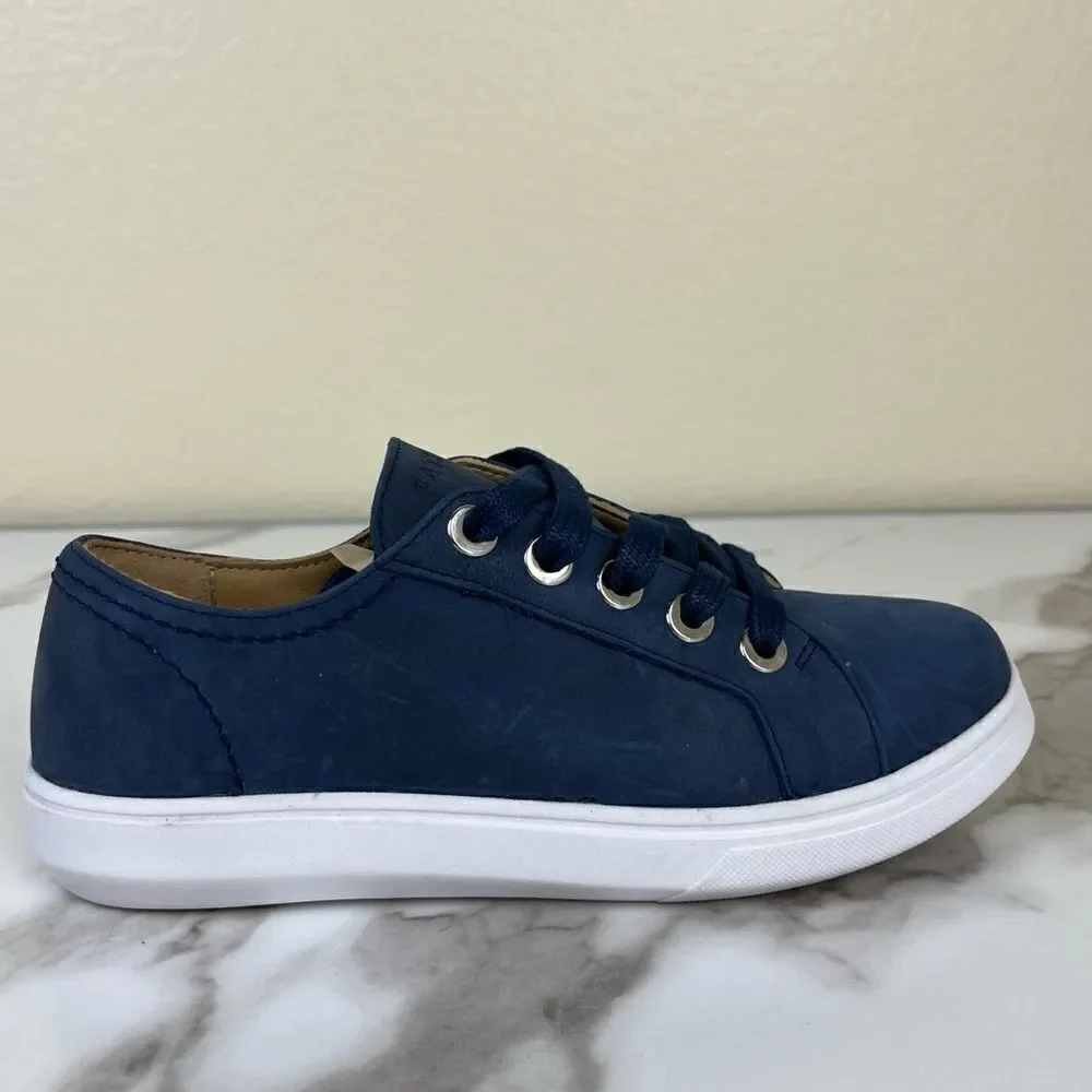 Patina Portland Leather Women’s Size 6.5 Blue Low Top Street Sneakers Casual